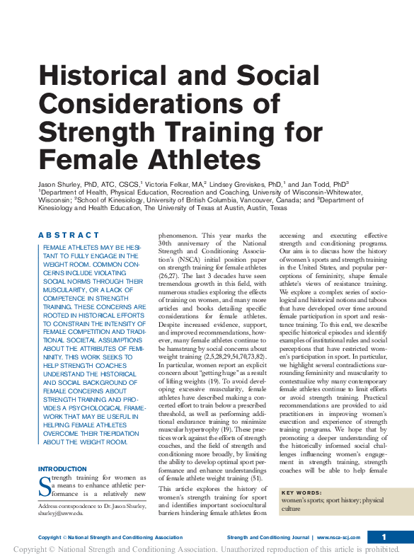 pdf-historical-and-social-considerations-of-strength-training-for