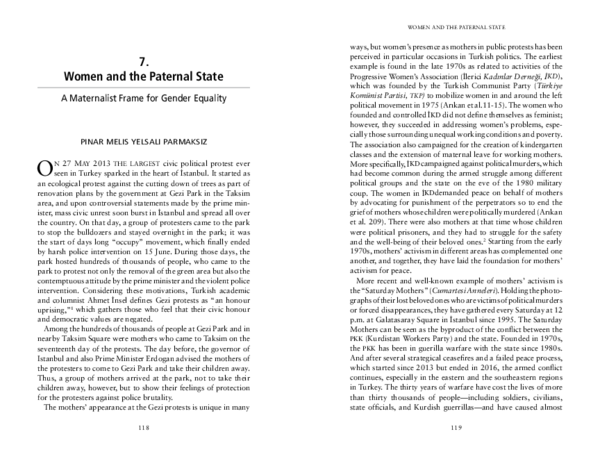 (PDF) Women and the Paternal State A Maternalist Frame for Gender Equality