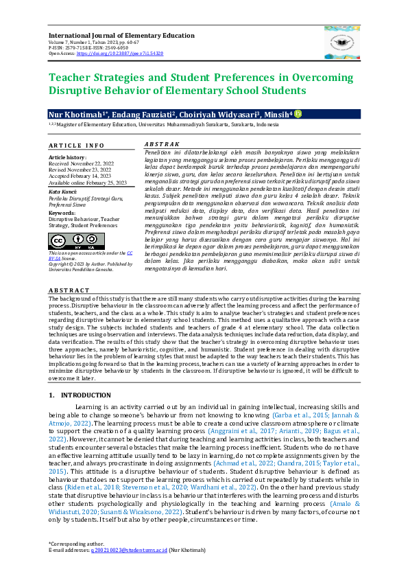 (PDF) Teacher Strategies and Student Preferences in Overcoming ...