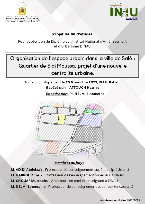 (PDF) Organisation de l'espace urbain dans la ville de Salé : Quartier ...