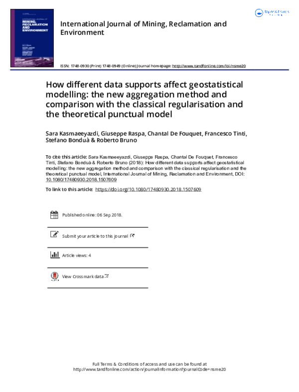 (PDF) How different data supports affect geostatistical modelling: the ...