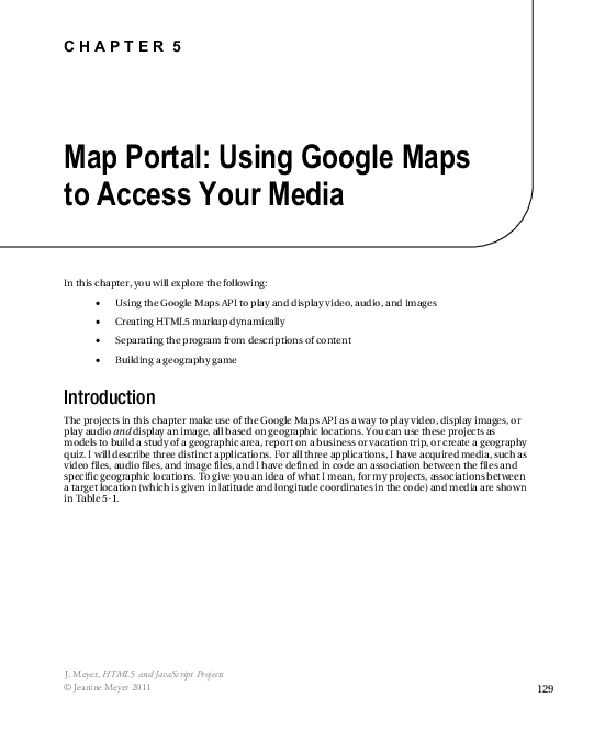 (PDF) Map Portal: Using Google Maps to Access Your Media
