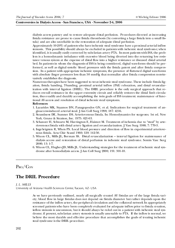 (PDF) Pro/Con: The DRIL Procedure