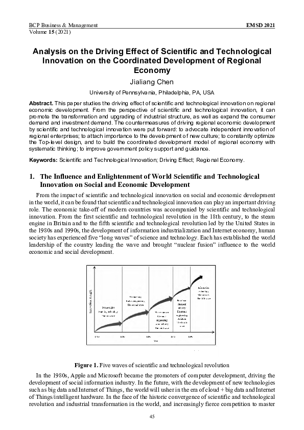 (PDF) Analysis on the Driving Effect of Scientific and Technological ...