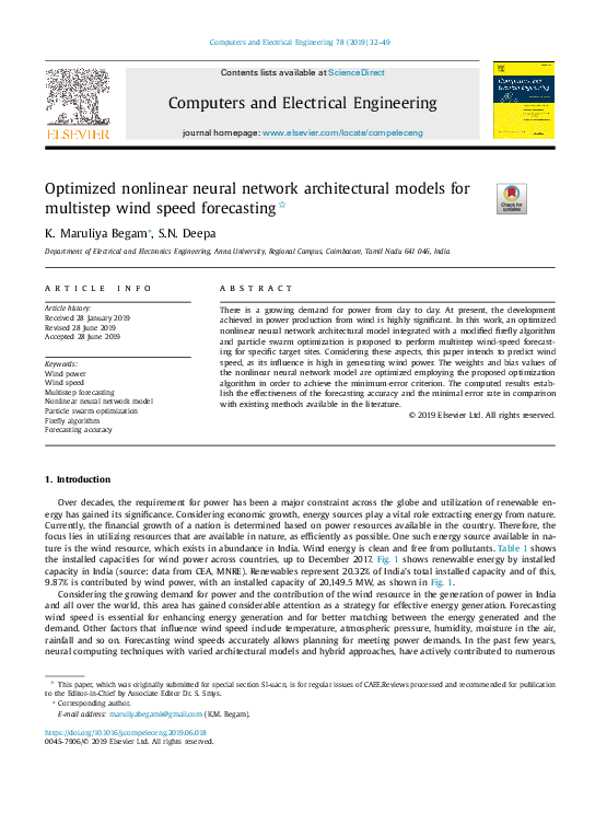 (PDF) Optimized nonlinear neural network architectural models for ...