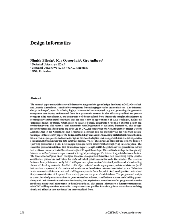 (PDF) Design Informatics