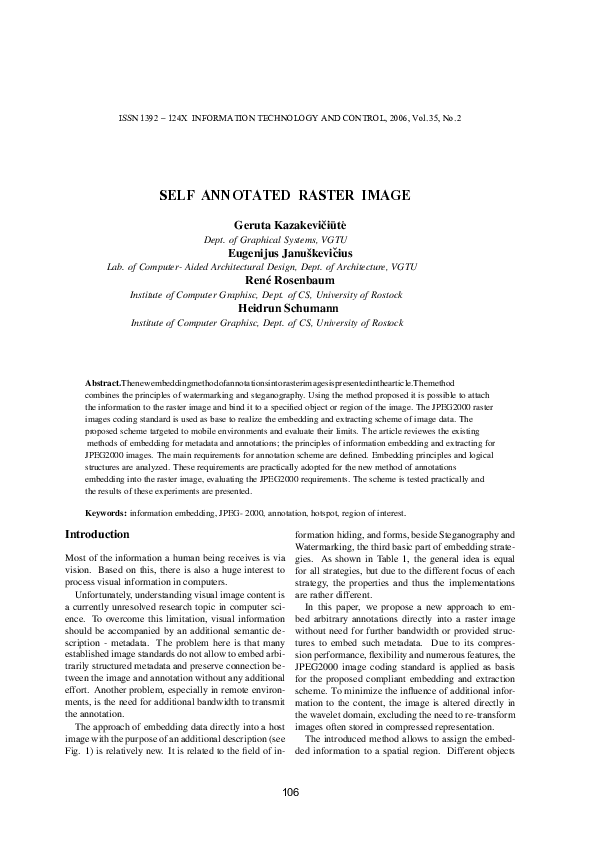 (PDF) Self Annotated Raster Image