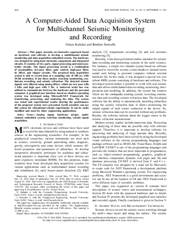 (PDF) A Computer-Aided Data Acquisition System for Multichannel Seismic ...