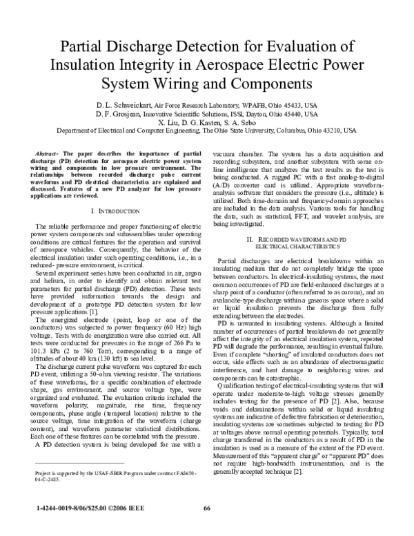 (PDF) Partial Discharge Detection for Evaluation of Insulation ...