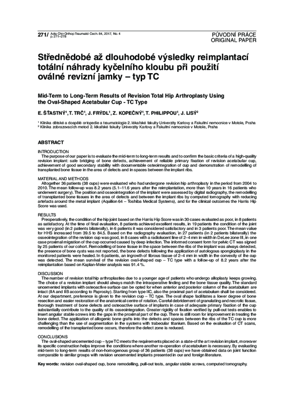 (PDF) Mid-Term to Long-Term Results of Revision Total Hip Arthroplasty ...