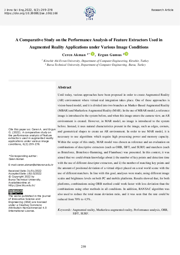 (PDF) A Comparative Study on The Performance Analysis of Feature ...