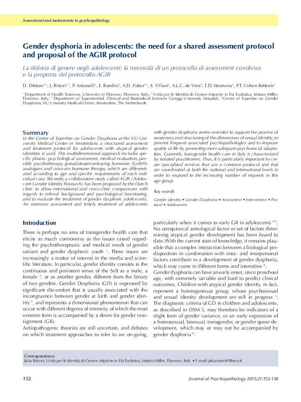 Gender Dysphoria Assessment Pdf – GAZHAU