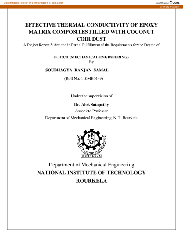 (PDF) Effective thermal conductivity of epoxy matrix composites filles ...
