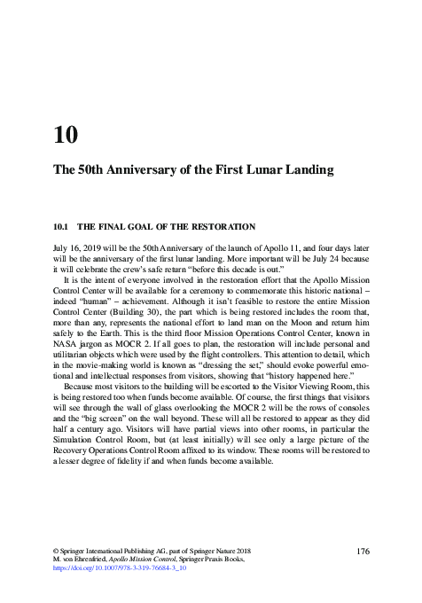 (PDF) The 50th Anniversary of the First Lunar Landing