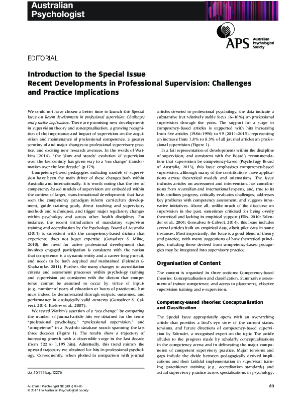 (PDF) Introduction to the Special Issue Recent Developments in ...