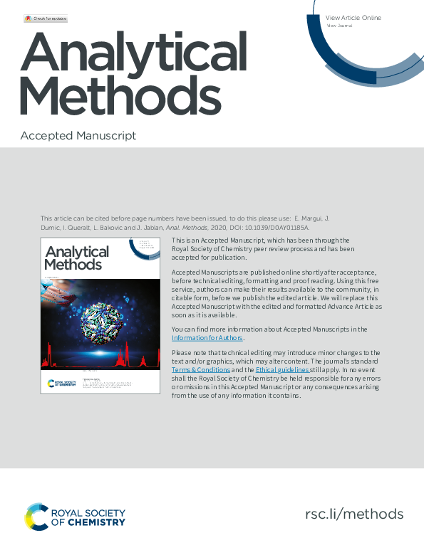 (PDF) Simple and reliable determination of Zn and some additional ...