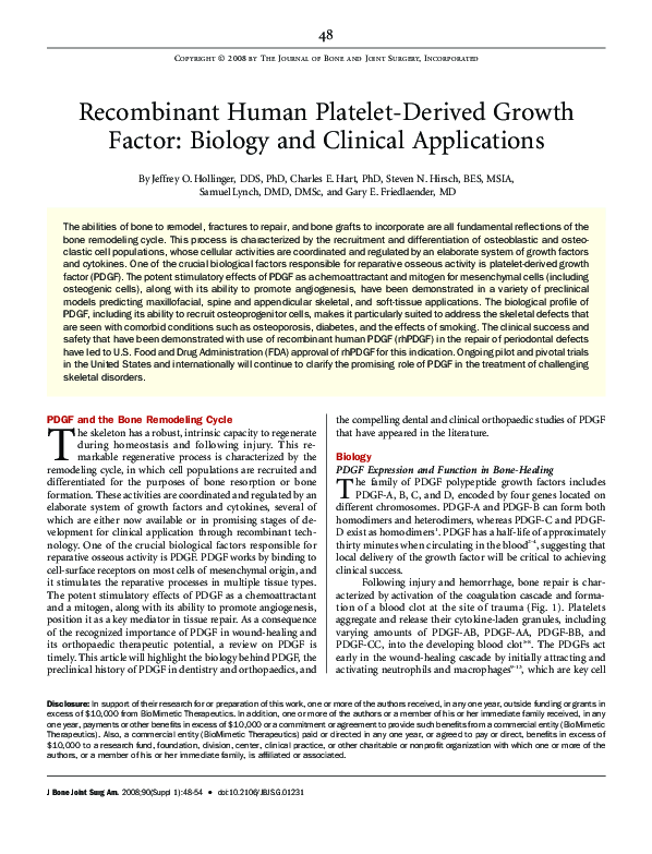 Recombinant Human Platelet-derived Growth Factor-BB for the Treatment of Chronic Pressure Ulcers