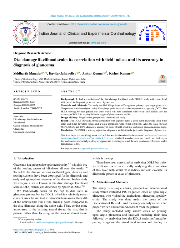 (PDF) Indian Journal of Clinical and Experimental Ophthalmology
