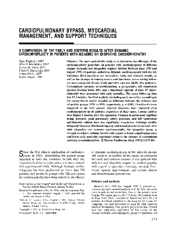 (PDF) A comparison of the early and midterm results after dynamic ...
