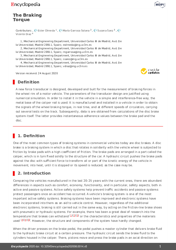 (PDF) The Braking Torque
