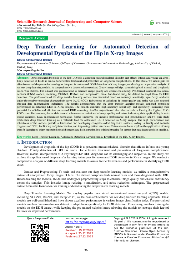 (PDF) Deep Transfer Learning for Automated Detection of Developmental ...