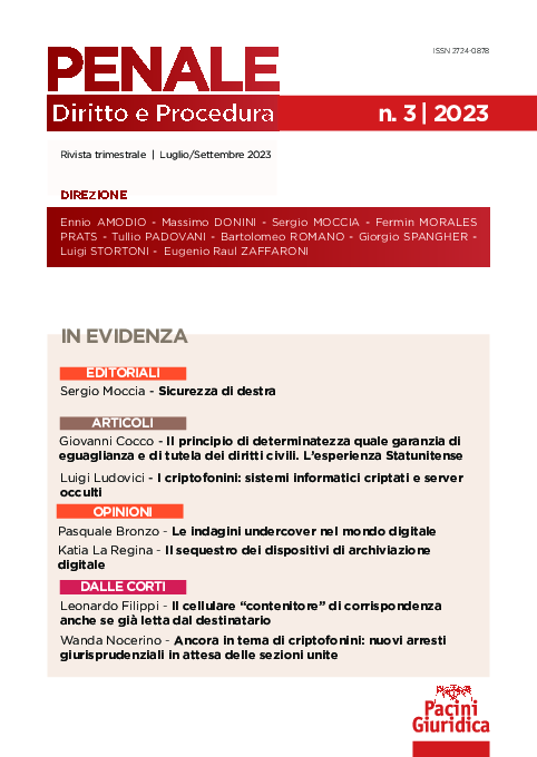 (PDF) Le indagini undercover nel mondo digitale