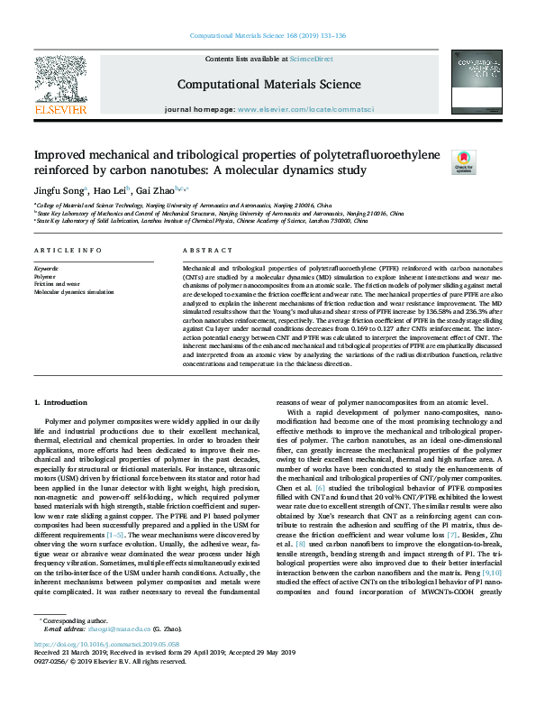 (PDF) Improved mechanical and tribological properties of A356 ...