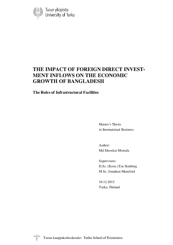 (PDF) The Impact of Foreign Direct Investment Inflows on the Economic ...
