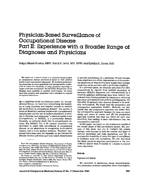 (PDF) Threshold Limit Values: Historical Perspectives and Current Practice