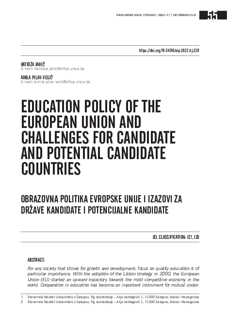 (PDF) Education Policy of the European Union and Challenges for ...