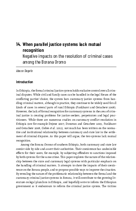 (PDF) 4. When parallel justice systems lack mutual recognition Negative ...