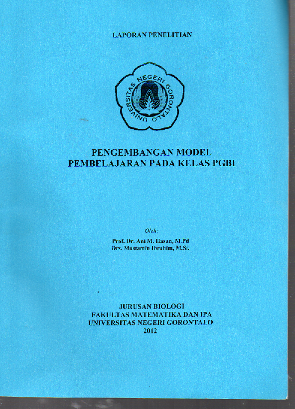 (PDF) Pengembangan Model Pembelajaran pada Kelas PGBI