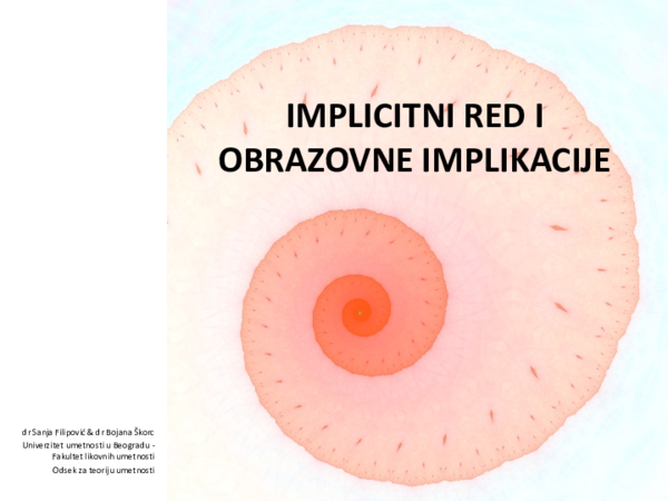 (PDF) Implicative order and educational implications