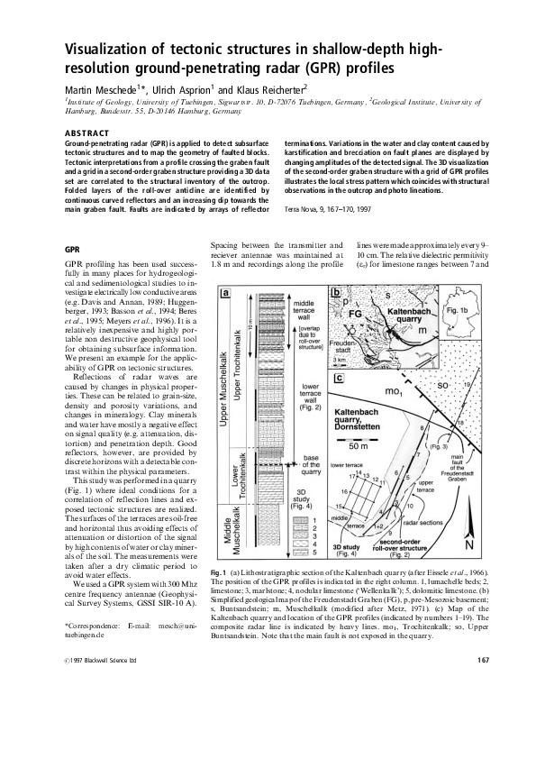 (PDF) Visualization of tectonic structures in shallow‐depth high ...