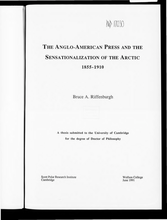 (PDF) The Anglo-American press and the sensationalization of the Arctic ...