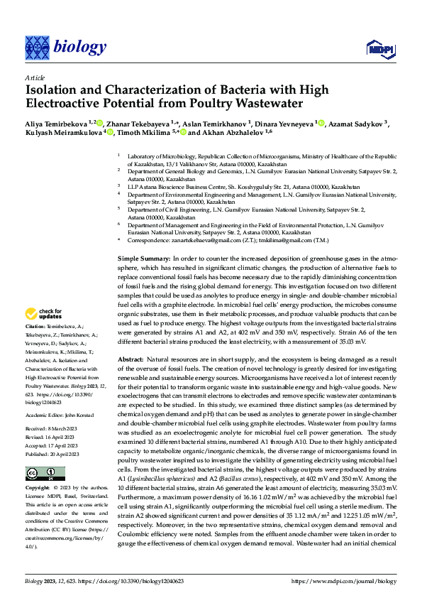 (PDF) Isolation and Characterization of Bacteria with High ...