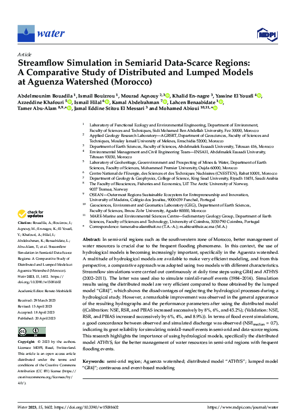 (PDF) Streamflow Simulation in Semiarid Data-Scarce Regions: A ...