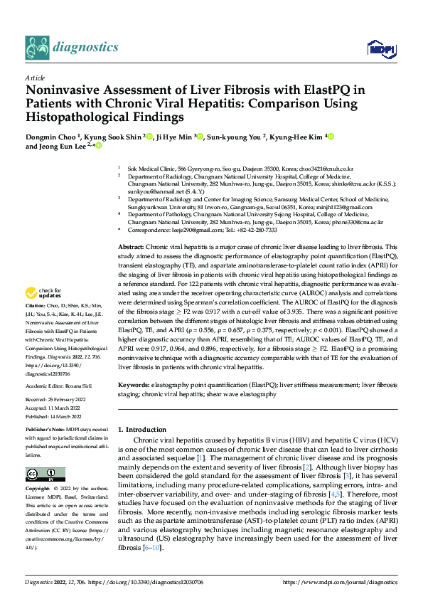 (PDF) Noninvasive Assessment of Liver Fibrosis with ElastPQ in Patients ...