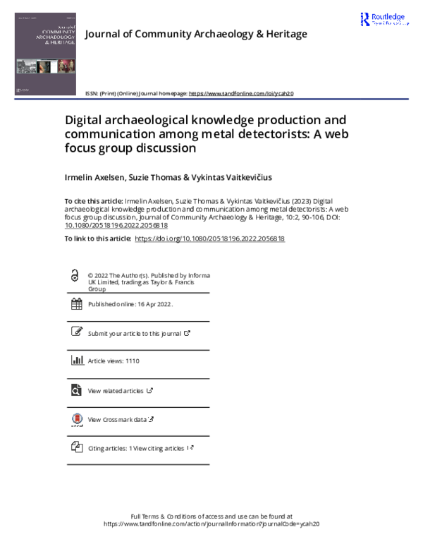 (PDF) Digital archaeological knowledge production and communication ...