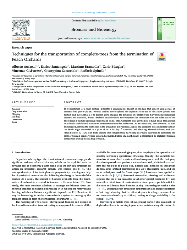 (PDF) Techniques for the transportation of complete-trees from the ...