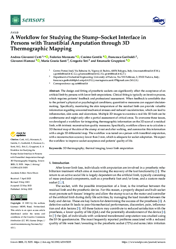 (PDF) A Workflow for Studying the Stump–Socket Interface in Persons ...