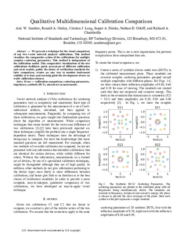 (PDF) Qualitative multidimensional calibration comparison