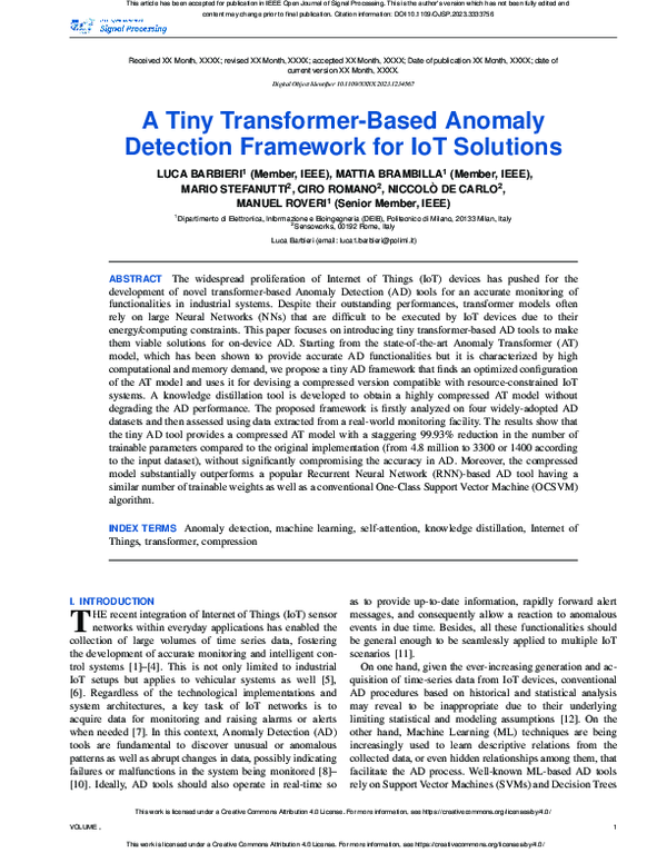 (PDF) A Tiny Transformer-Based Anomaly Detection Framework for IoT ...