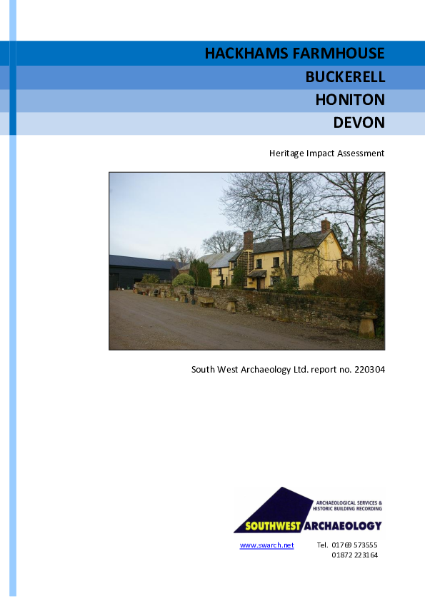 (PDF) Heritage Impact Assessment