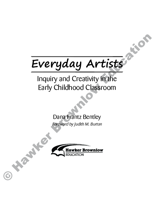 (PDF) Everyday artists: inquiry and creativity in the early childhood ...