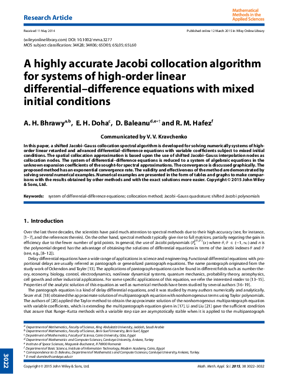(PDF) A highly accurate Jacobi collocation algorithm for systems of ...