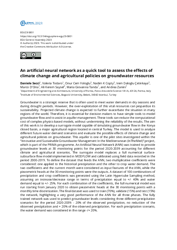 (PDF) An artificial neural network as a quick tool to assess the ...