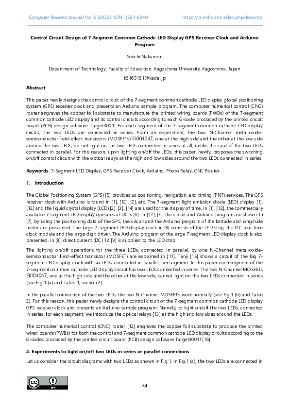 (PDF) Control Circuit Design of 7-Segment Common Cathode LED Display ...