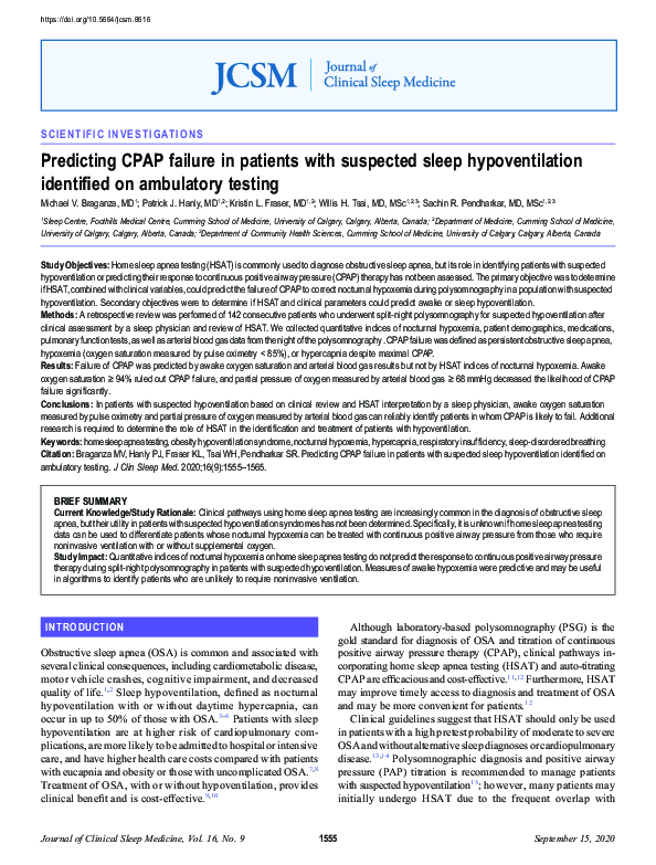 (PDF) Predicting CPAP failure in patients with suspected sleep ...