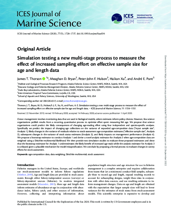 (PDF) Simulation testing a new multi-stage process to measure the ...